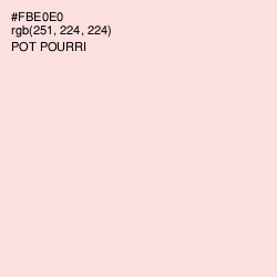 #FBE0E0 - Pot Pourri Color Image